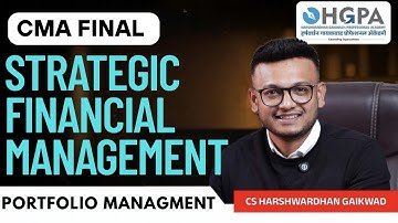 CMA FINAL SFM | LEC 1 | NEW BATCH | NEW COURSE | ICMAI | ENGLISH LANGUAGE | HARSHWARDHAN GAIKWAD SIR