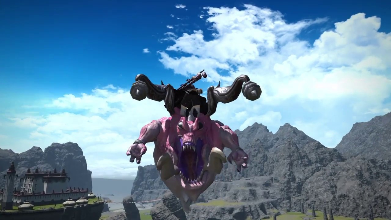 FFXIV Stormblood 4.4: New Typhon Mount (with Red Hare too) - YouTube.