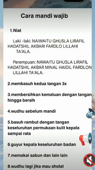 Cara Mandi Junub #subhanallah