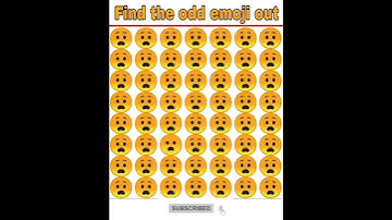 Emoji Odd One Out  Find Challenge💥💥 | Brain Site | #shorts