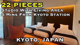 22 Pieces | Studio Type Hotel | Serviced Apartment | 5 Mins From Kyoto Station | Kyoto, Japan