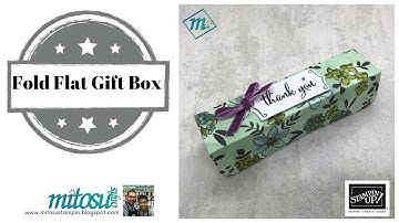 Fold Flat Box Tutorial with Stampin