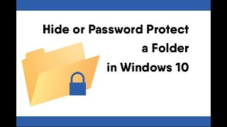 How to Protect Your Folder By Password In Windows 10. No Software Needed. 2021 screenshot 4