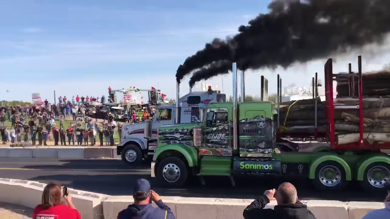 Great Lakes big rig challenge. Onaway, mi. Very first loaded race on U