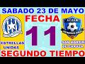 SEGUNDO TIEMPO ESTRELLAS UNIDAS VS SAN MARTIN