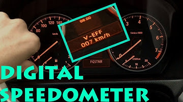 DIGITAL SPEEDOMETER - HIDDEN FEATURE IN BMW E90 E91 E92 E93 E60 E70
