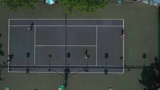 Tennis from above Tennis dall'alto Drone view