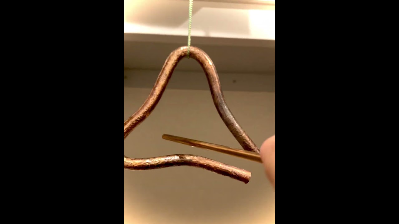 金属の音をデザインする｜φ10mmリン青銅・一辺120mmのトライアングル