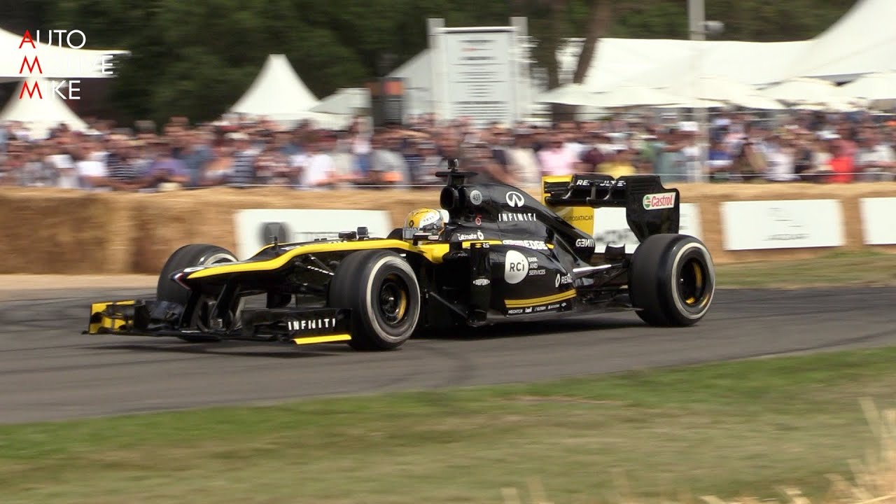 CRAZY Daniel Ricciardo! | Renault E20 F1 V8 Screaming up Goodwood Hillclimb!