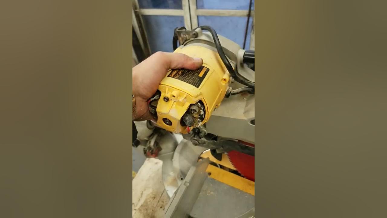 How to replace the bearings on a dewalt dw718 miter saw. YouTube