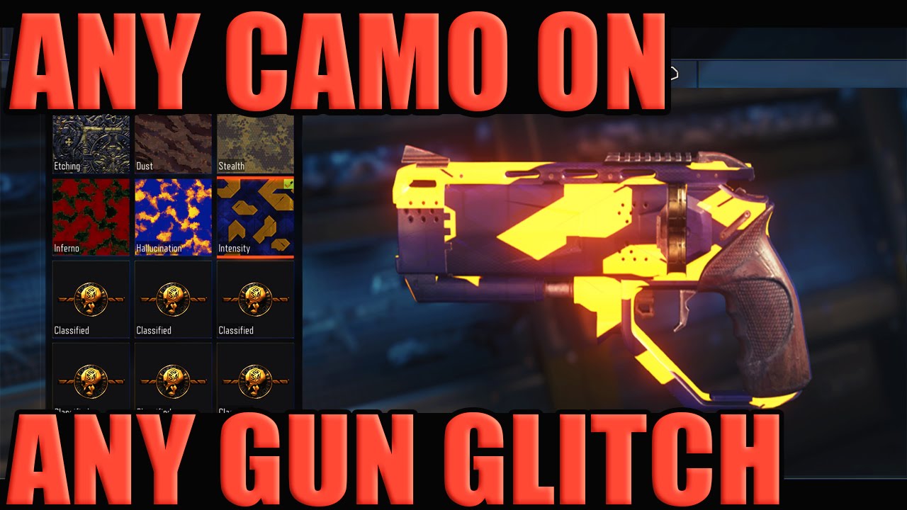 Black Ops 3 "Any Camo Any Gun Glitch!" NEW!!! - (Black Market Camo On Any Gun!)