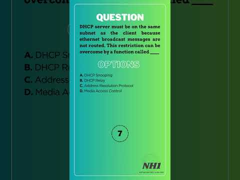 Dynamic Host Configuration Protocol (DHCP) | Practice Questions and Answers | MCQ-25