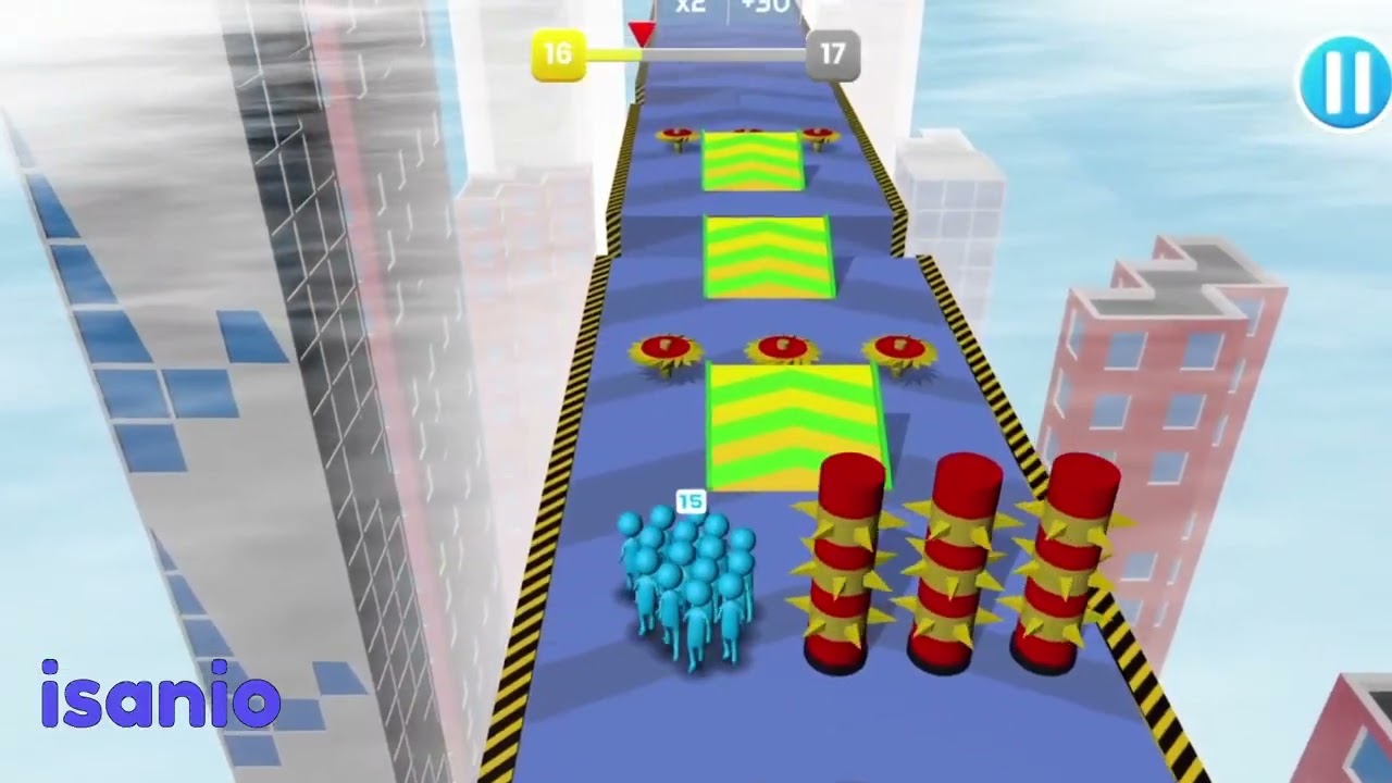 Crowd Run 3D Best Mobile Games All Levels Walkthrough Gameplay iOS,Android 2023