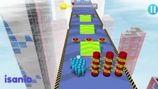 Crowd Run 3D Best Mobile Games All Levels Walkthrough Gameplay iOS,Android 2023 screenshot 1