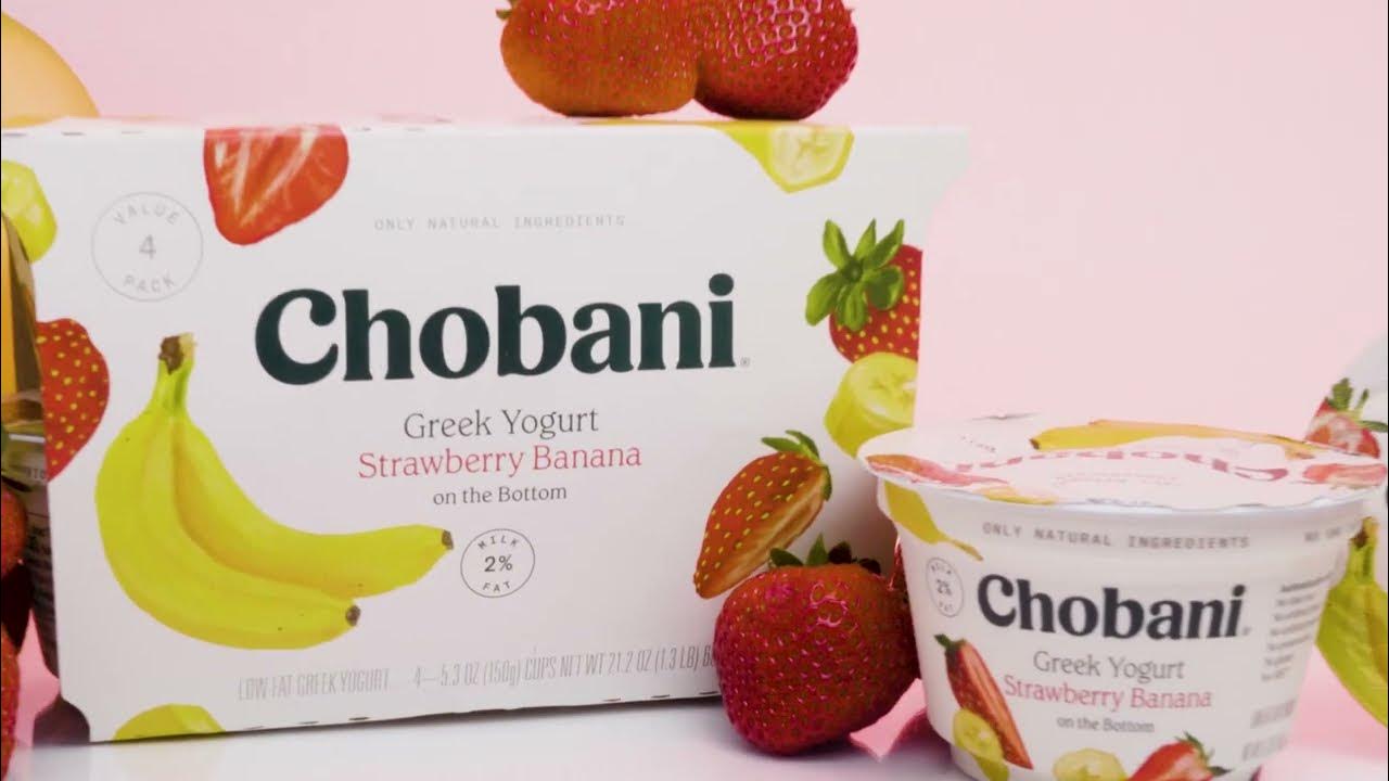 CHOBANI Strawberry Banana Greek Yogurt YouTube