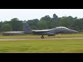 FAIRFORD F15s - JET NOISE AND AFTERBURNERS 4K