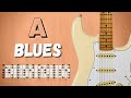 A major blues  simple groove backing track