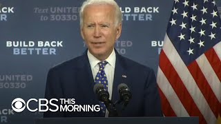 Biden talks VP pick and hits Trump on coronavirus response