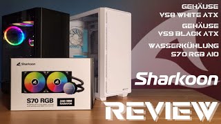 Sharkoon VS8 & VS9 ATX Case Review + Sharkoon S70 RGB AIO