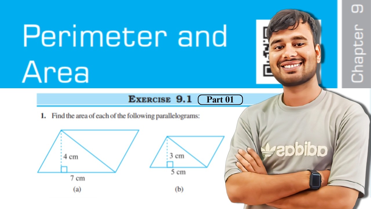 Perimeter and Area Class 7 | Exercise 9.1 Part 1 | Parallelogram Area ...