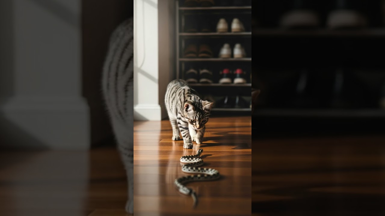 Bruh… cat vs snake showdown 🐱🐍🔥 only one’s the real jungle king 