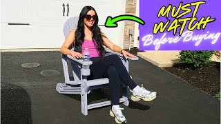 Adirondack Chairs - HDPE Weather Resistant, No Tools and Hardware Required 5-Minute Assembly