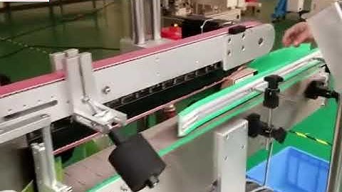 Carton box case one adhesive sticker 3 sides labeling machine automatic label applicator line