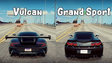 NFS Heat: Aston Martin Vulcan vs Chevrolet Corvette Grand Sport - Drag Race