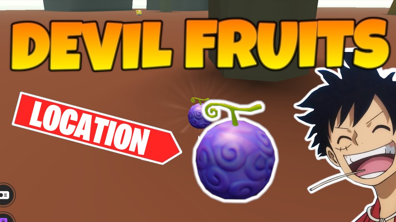 LOCATION OF ALL BLOX DEVIL FRUITS IN ANIME FIGHTING SIMULATOR YouTube