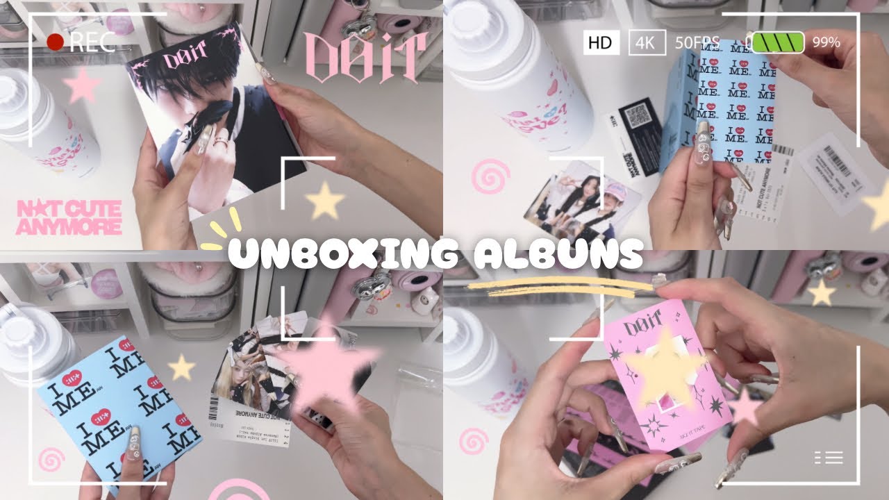 Unboxing de albuns 💗(STRAY KIDS do it + not cute anymore ILLIT) 📦 | kayara