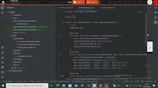 tp5 :context menu (android studio -java-xml)