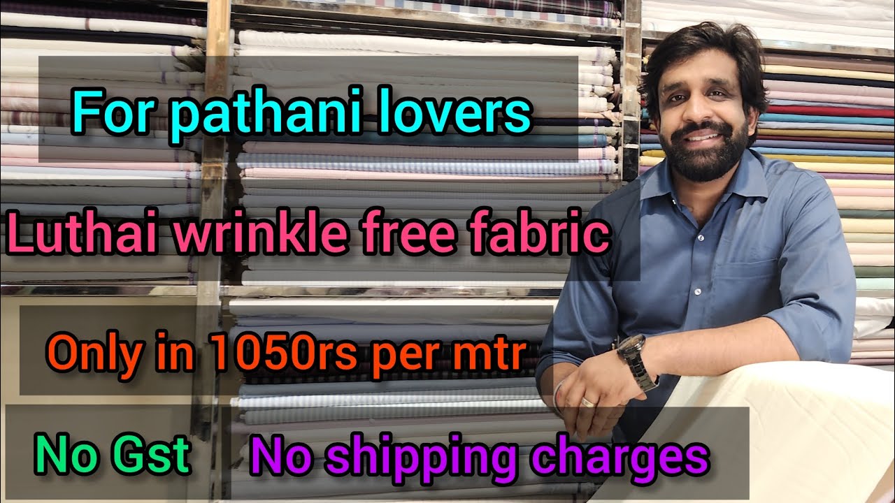 Luthai wrinkle free fabric for pathani 