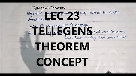 Network Theory 23 | Tellegen