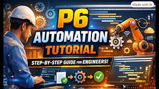 Primavera P6 Automation: From Manual Planning to AI-Powered Project Controls I Step by Step Learning
