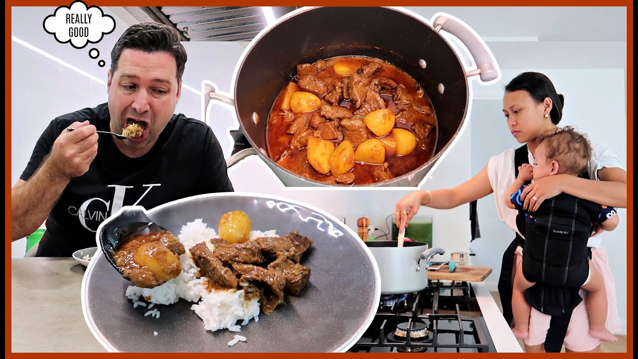 NAKA ILANG BALIK SI MISTER! SARAP NA SARAP SA NILUTO KONG CURRY! BUSY MUM DAY! ❤️ | rhazevlogs