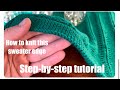 Perfect Sweater Edges: How to Make Your Cuffs Look Neat and Beautiful”