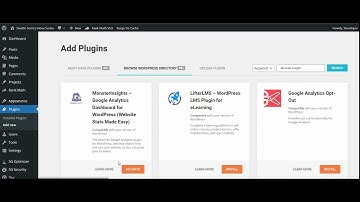 Installing Google Analytics on a Wordpress Website Using Monster Insight Plugin