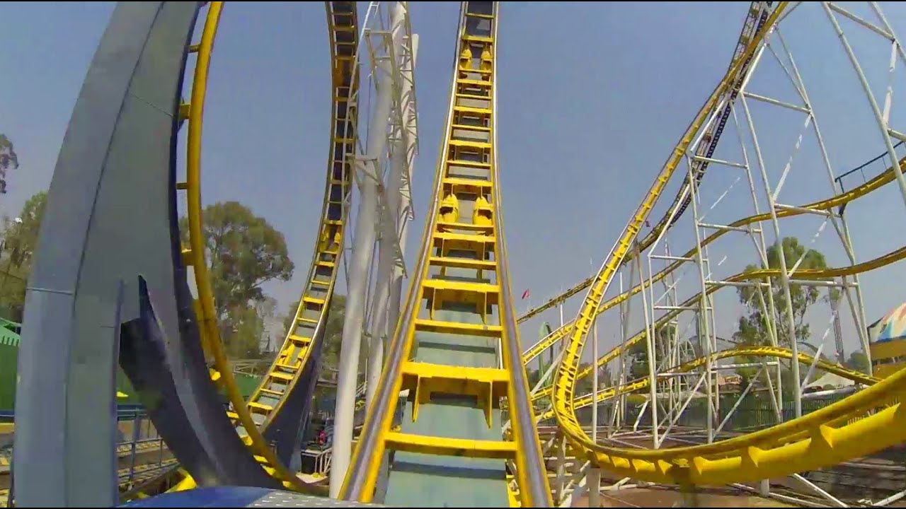 Montana Infinitum Roller Coaster POV La Feria Chapultepec Mexico City