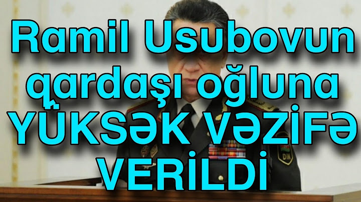 Ramil Usubovun qardaşı oğluna YÜKSƏK VƏZİFƏ VERİLDİ