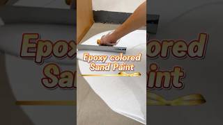 Dirt-resistant epoxy color sand floor, keepbright and clean for a longtime.#epoxyresin #decoration