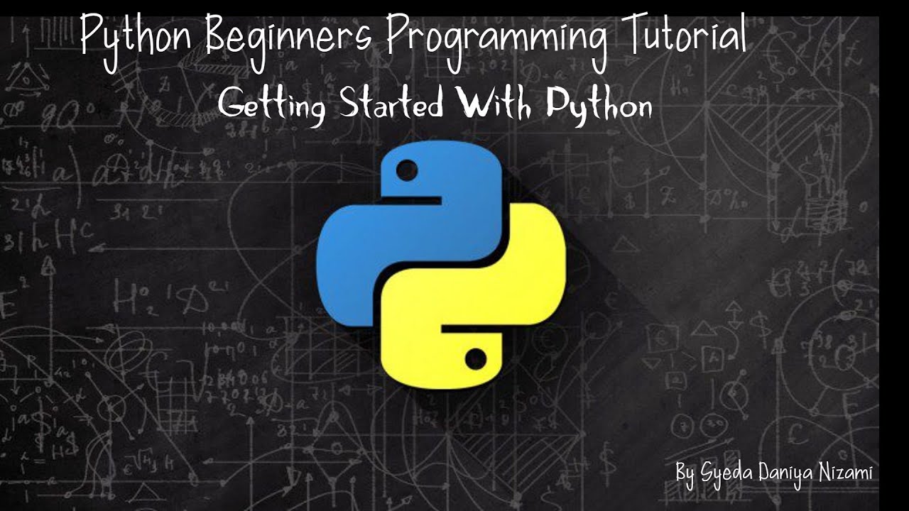 Getting Started With Python - YouTube