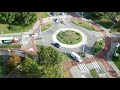 5 minutes of traffic on a Dutch roundabout with bi-directional cycling lanes