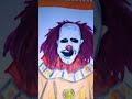 mi dibujo de bufo🤡(primer payaso de la deep web) echo por mi#art #fedevigevani #viralvideo