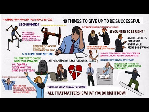 The videos describe about 10 things to give up now be a successful person, it has contains should change as person for better life, keep wa...