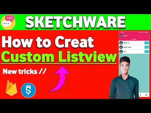How To Creat Custom Listview on Sketchware | **Useful** | #Rajeshsardar