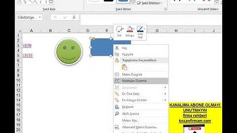 Excel Köprü Ekleme Ders-1