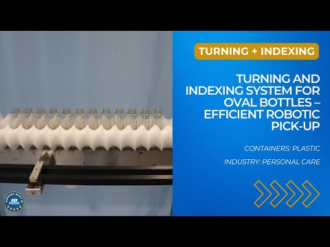 Turning and Indexing System for Oval Bottles – Efficient Robotic Pick-Up | Morrison CHS