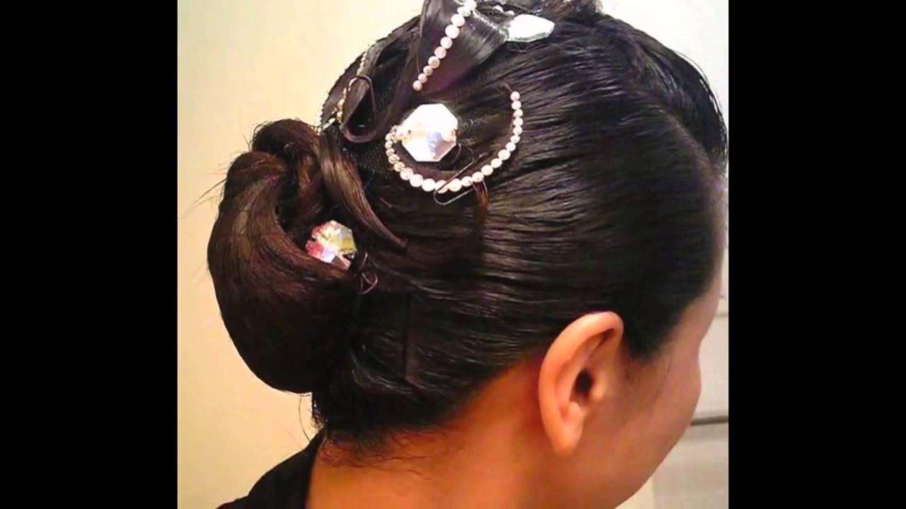 競技ダンス用のヘアスタイル 1 How To Make A Ballroom Dance Hair Style Youtube