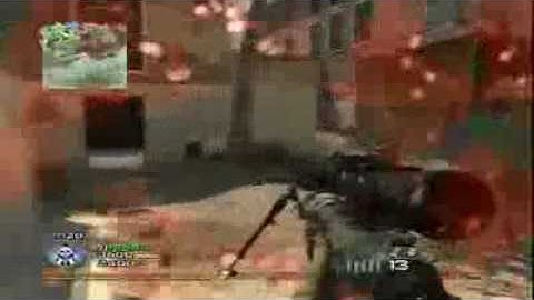 Best Mw2 Sniper Streak   No Scope Jumpshot Across Map