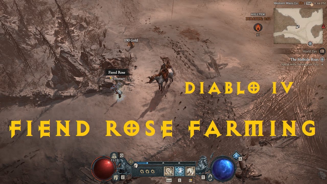 Fiend Rose Diablo 4 - Where to Find 